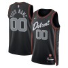 Dres Detroit Pistons Prilagođeni Nike 2023-24 City Edition Crno Swingman
